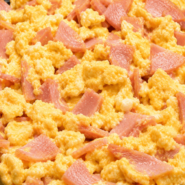 Huevo con jamón